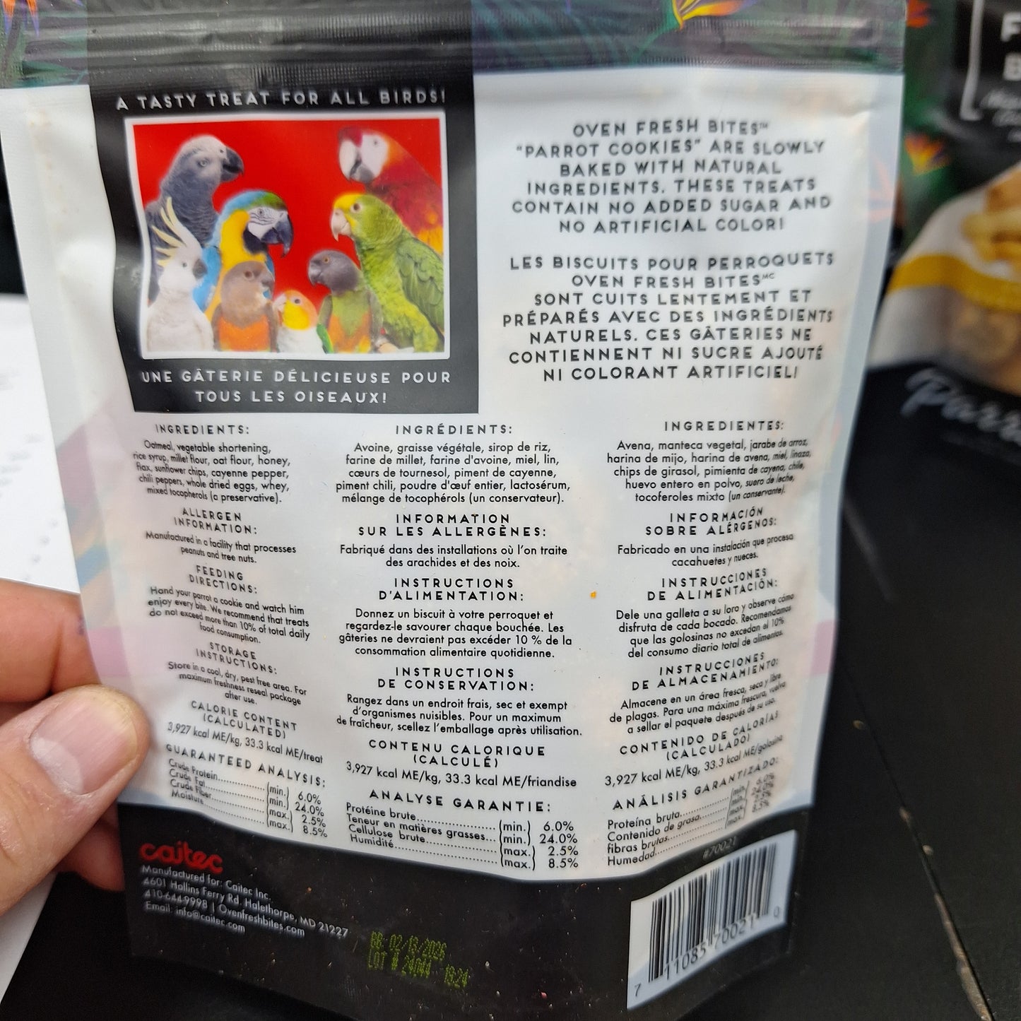 Oven fresh bites Parrot cookies