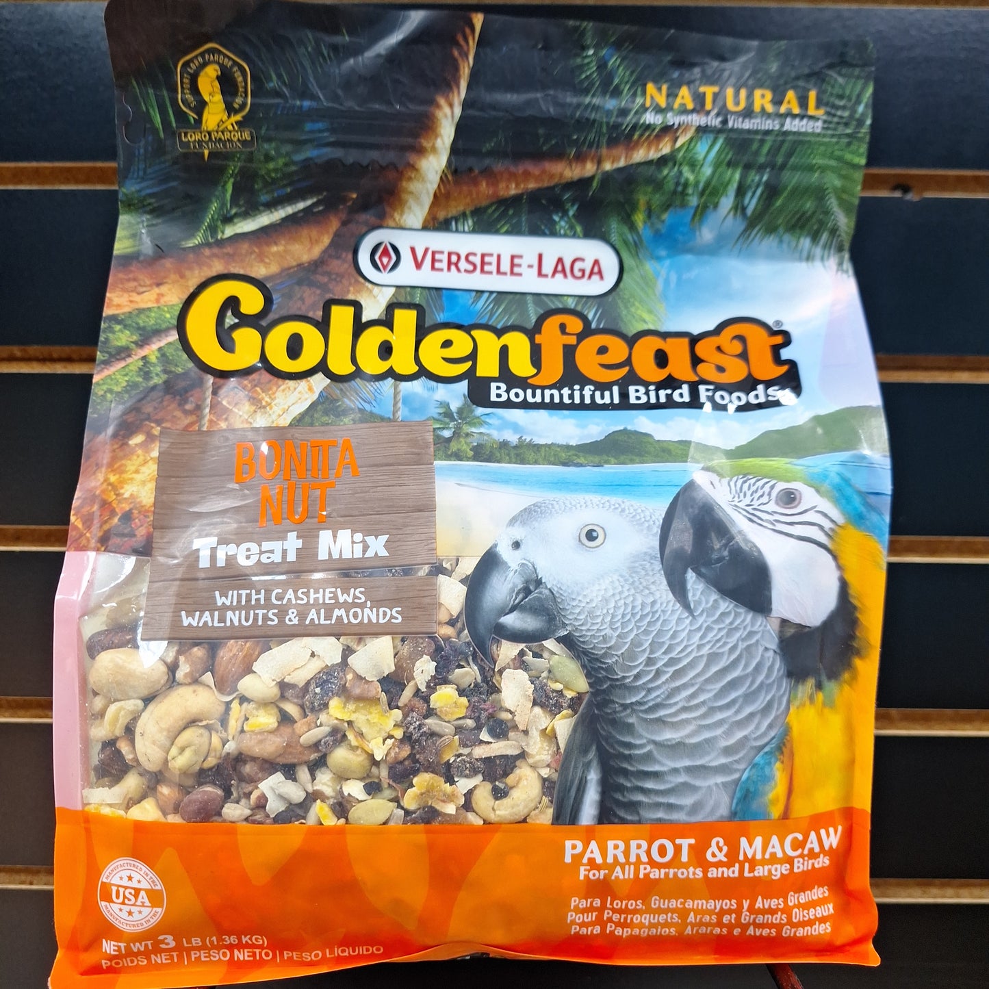 Goldenfeast Bonita Nut. Parrot & Macaw blend