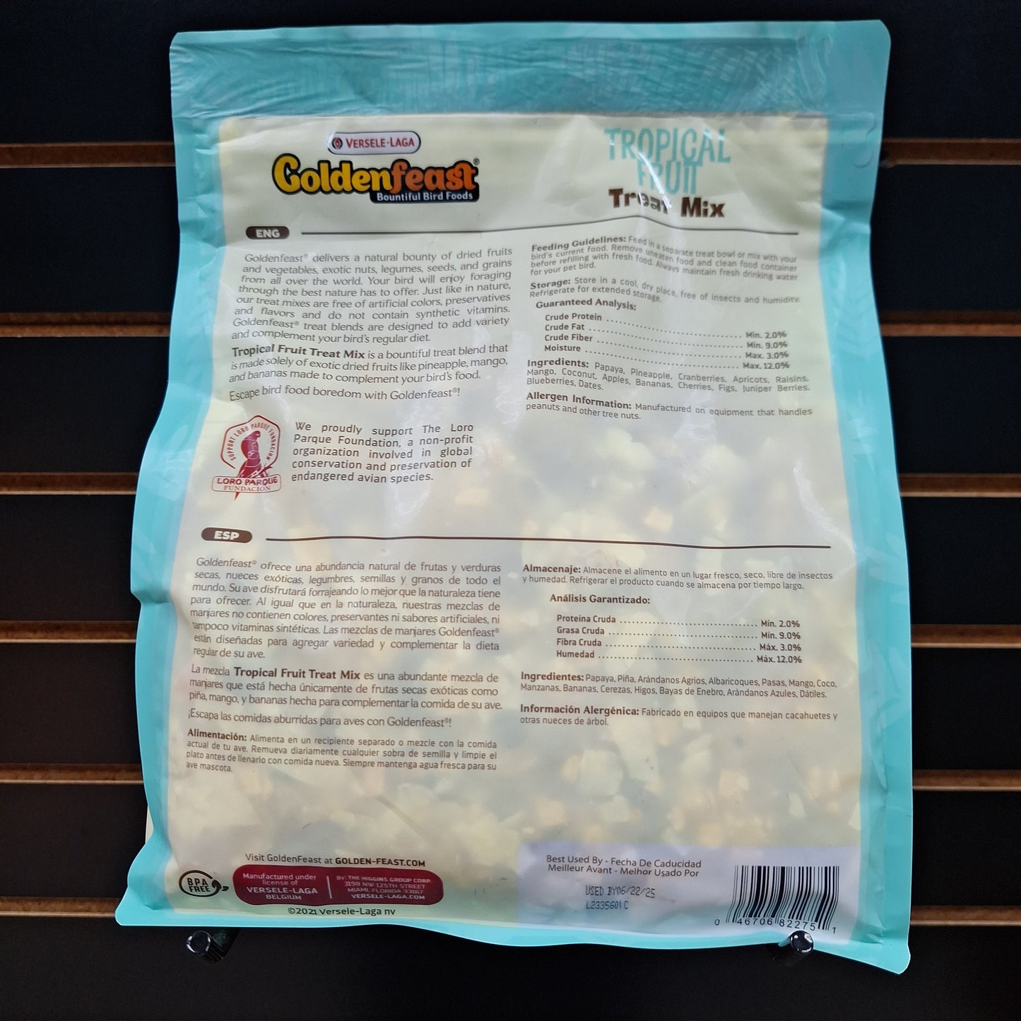 Goldenfeast Tropical Fruit mix Parrot & Macaw