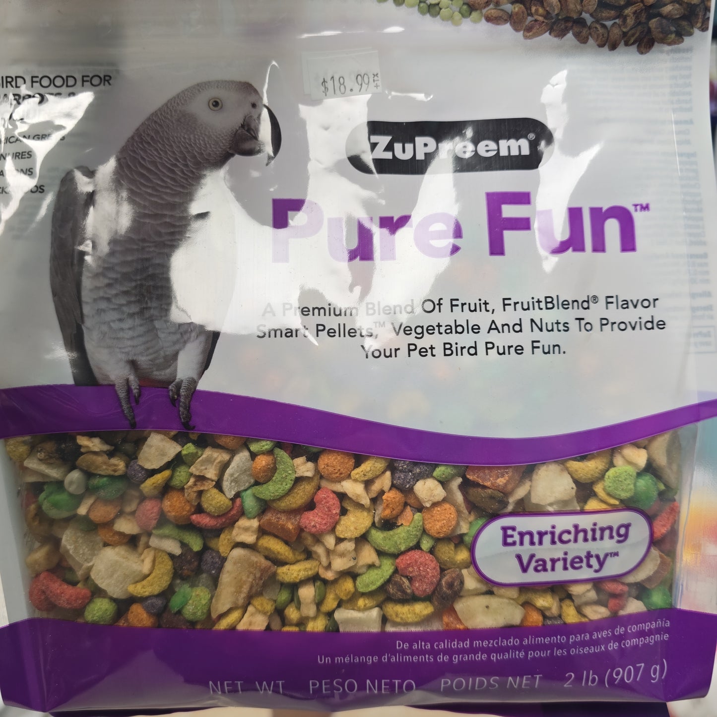 Zupreem Pure Fun parrot 2lb