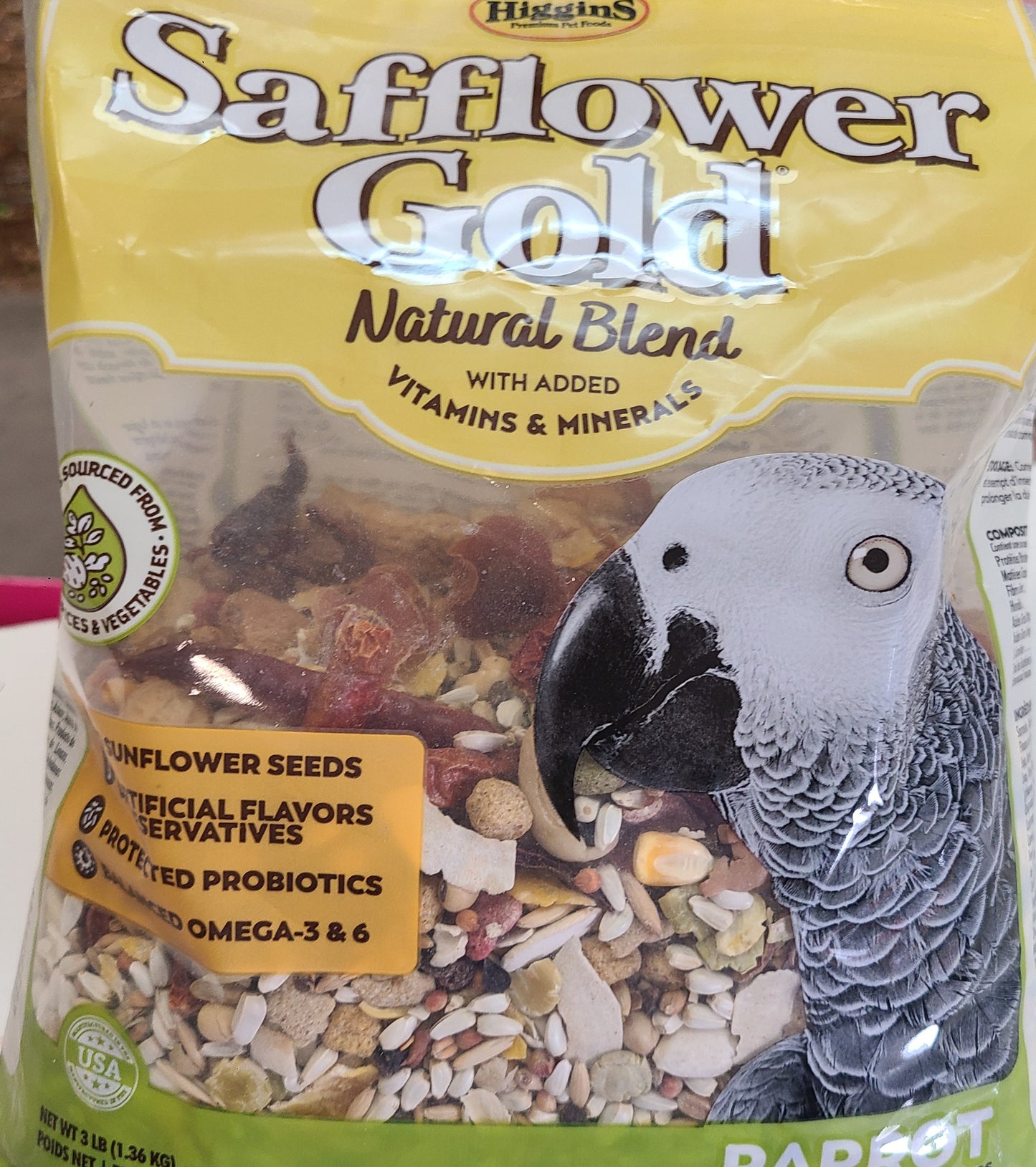 Higgins Safflower Gold parrot 3lb