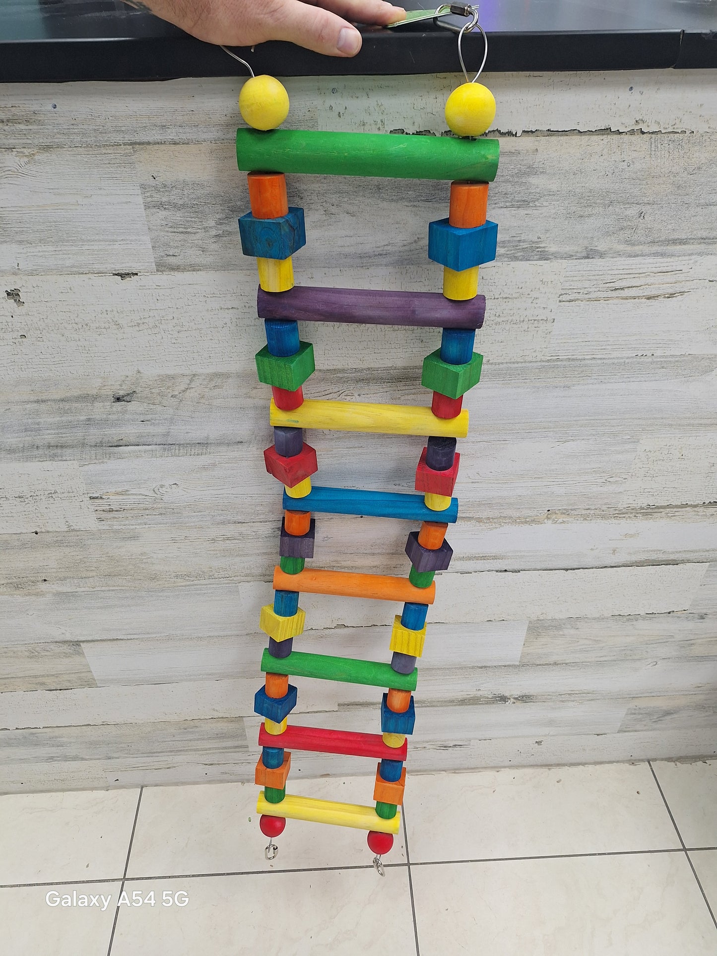 Large Wood Block Ladder