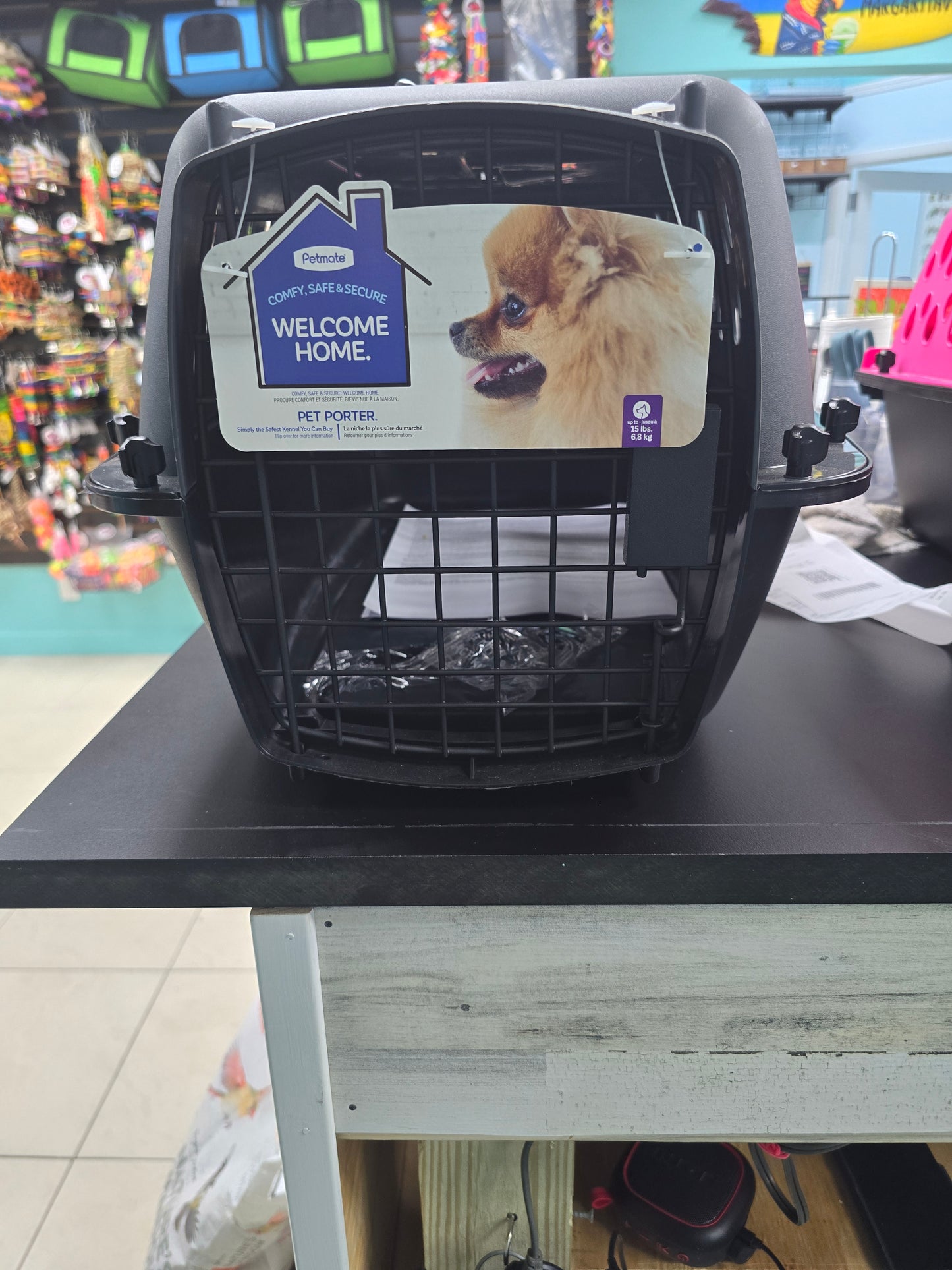 Petsmate travel carrier 24" Charcoal grey