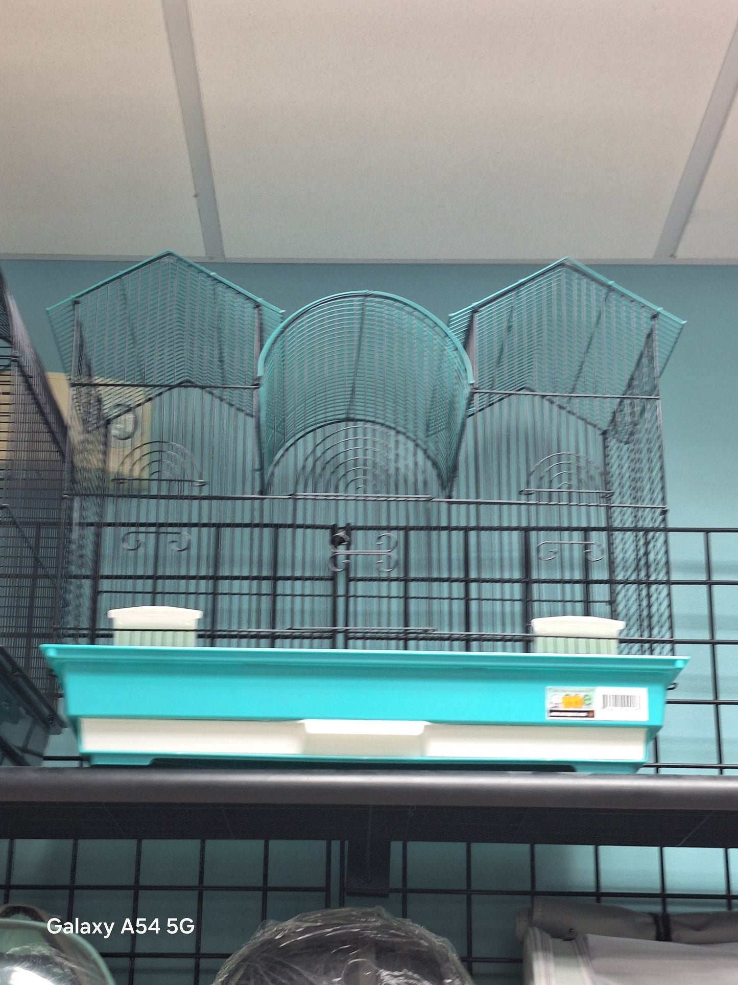 Triple Top Cage Turquoise/Black