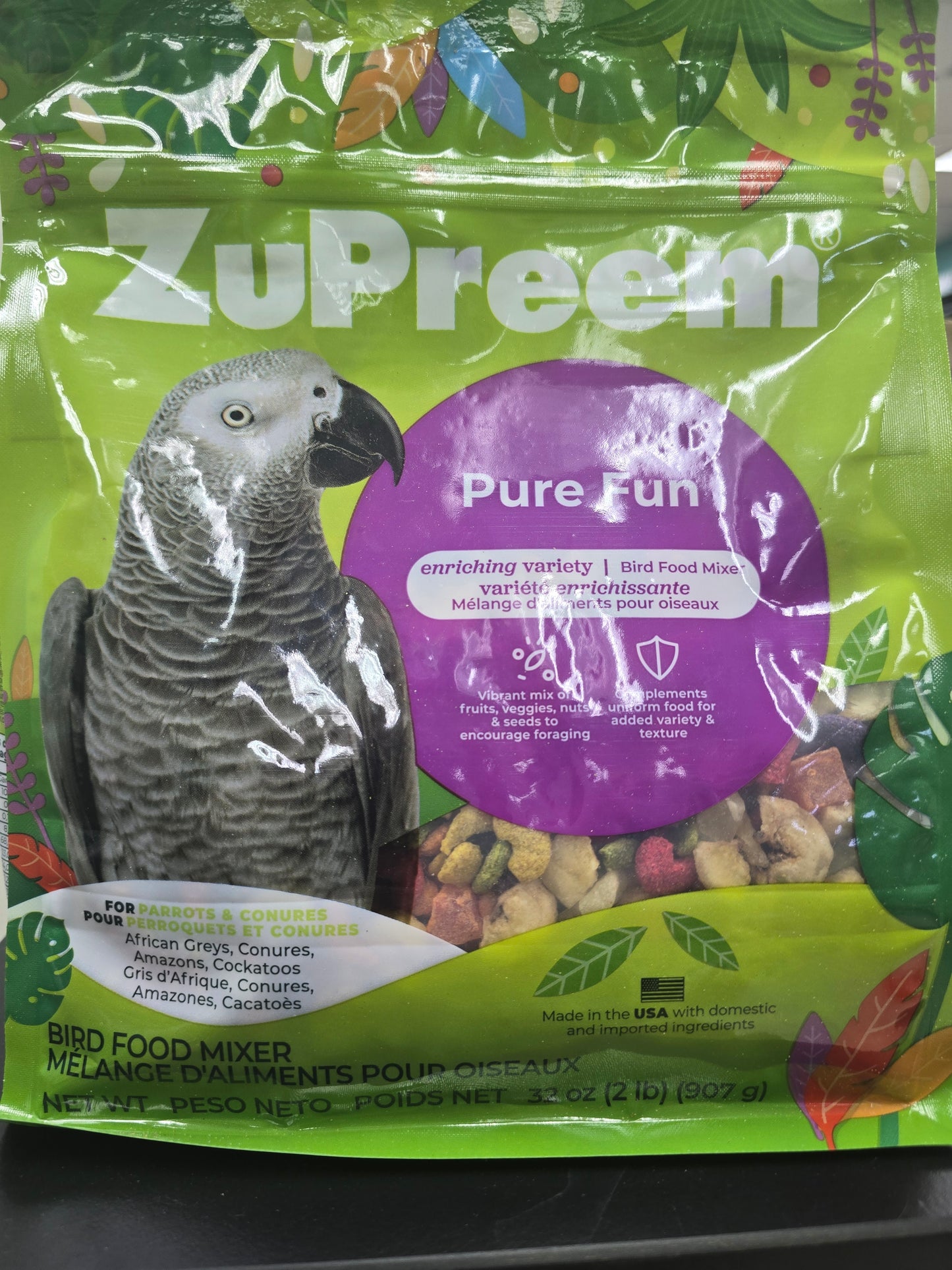 Zupreem Pure Fun parrot 2lb