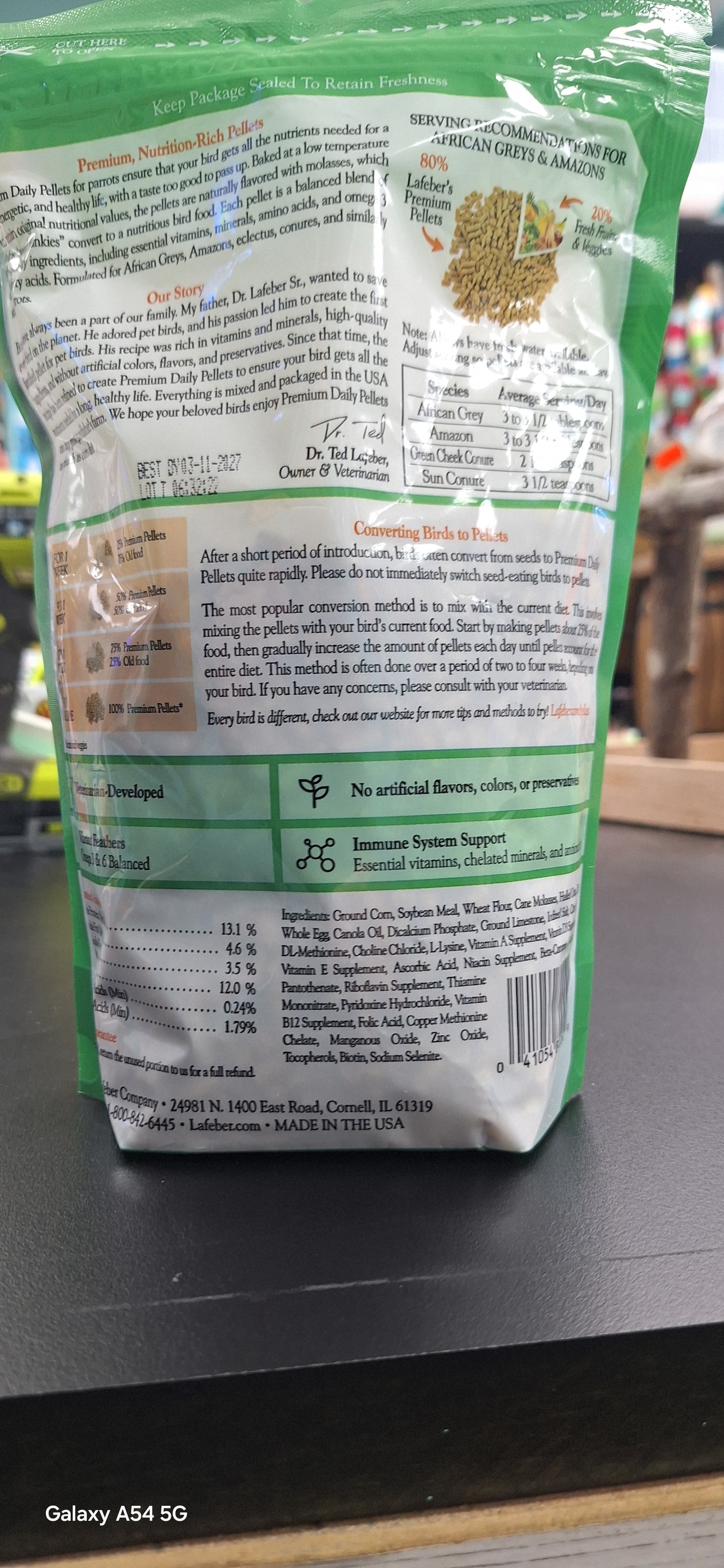 Lafeber's Partot Premium Daily Pellets