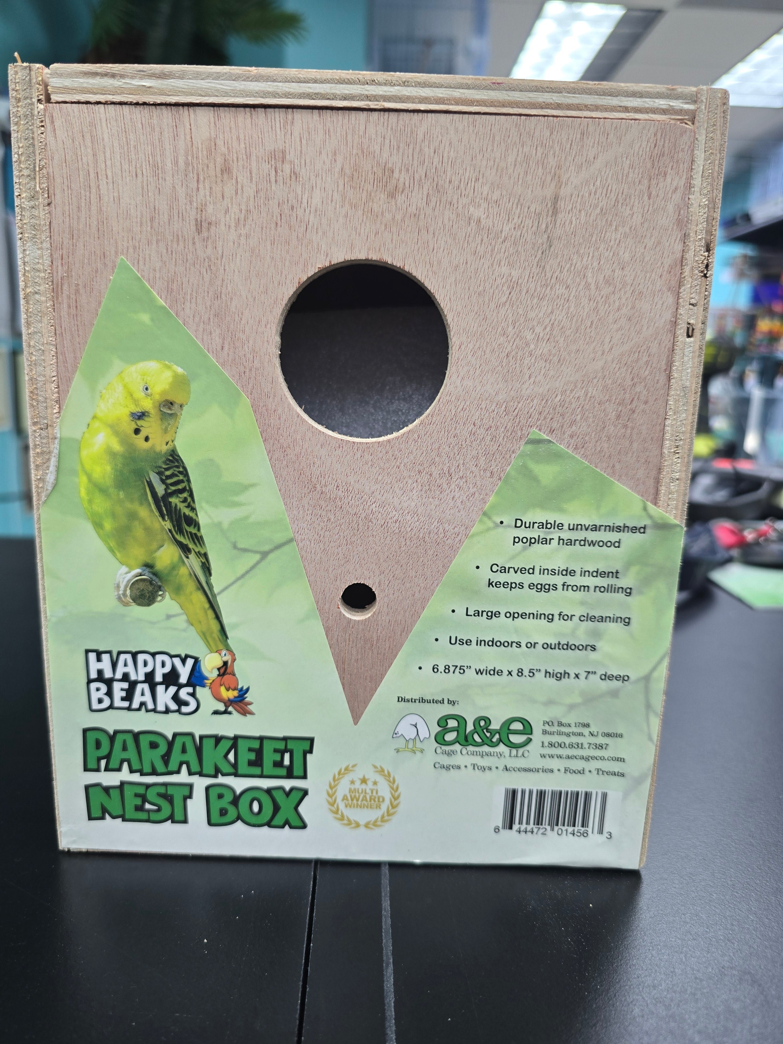 A closer look at Macaw Trellised Aviary With Nesting Boxes