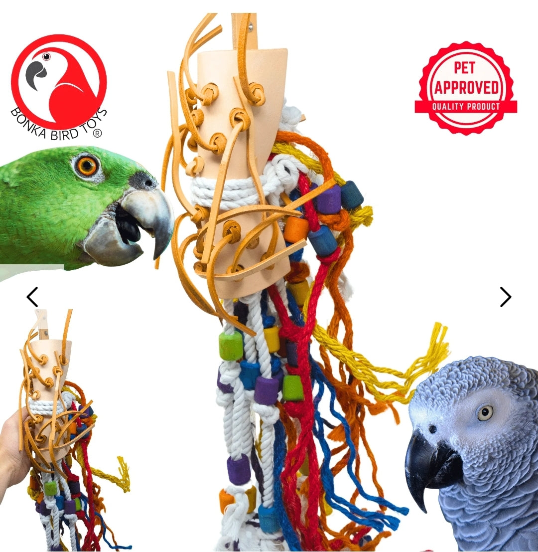 Large leather side saddle