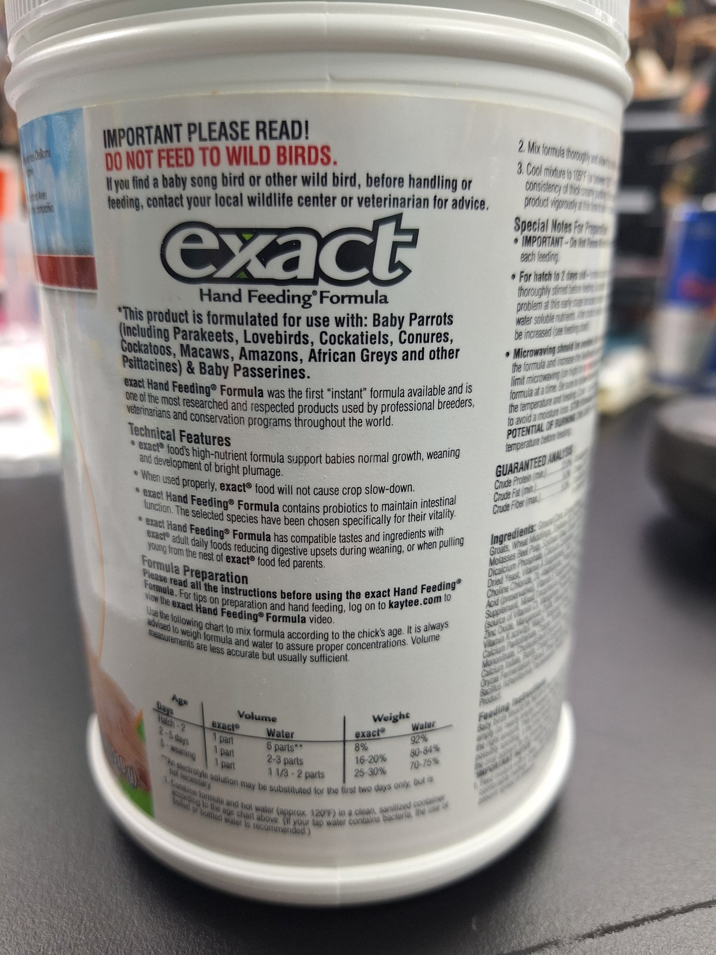 Kaytee Exact Handfeeding formula 18oz