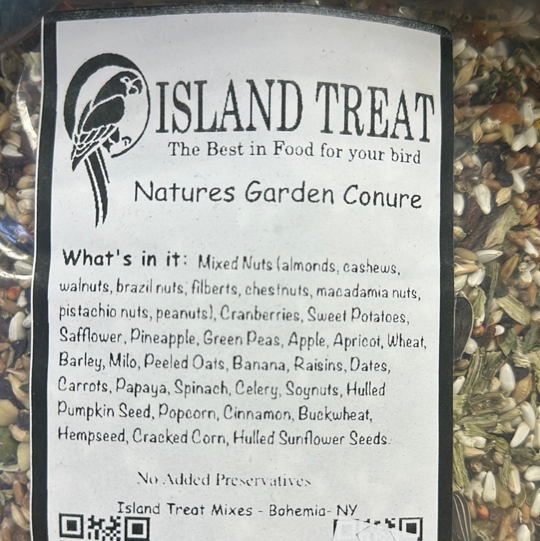 ISLAND TREATS NATURES GARDEN -CONURE