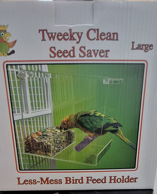 Tweeky Clean Bird feeder Large Less mess bird feed holder