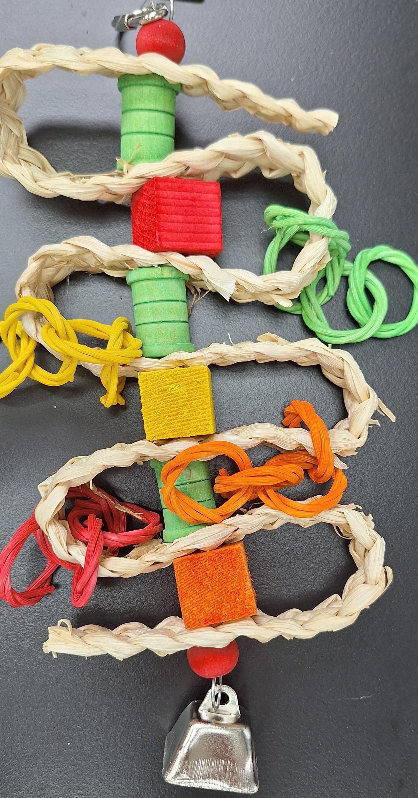 Braided spool and Blocks toy