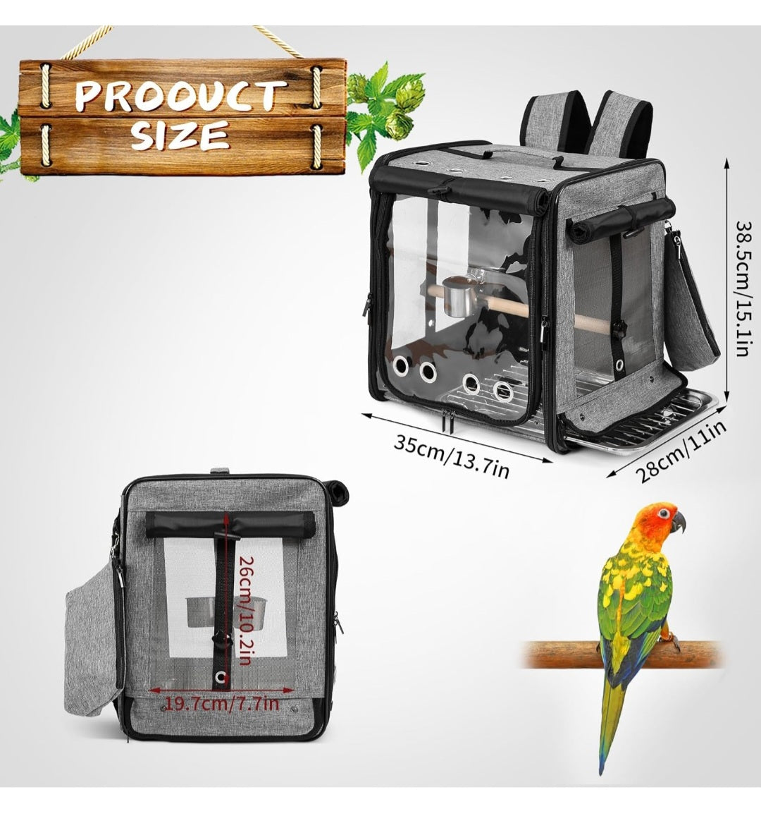 Travel Backpack Square carrier