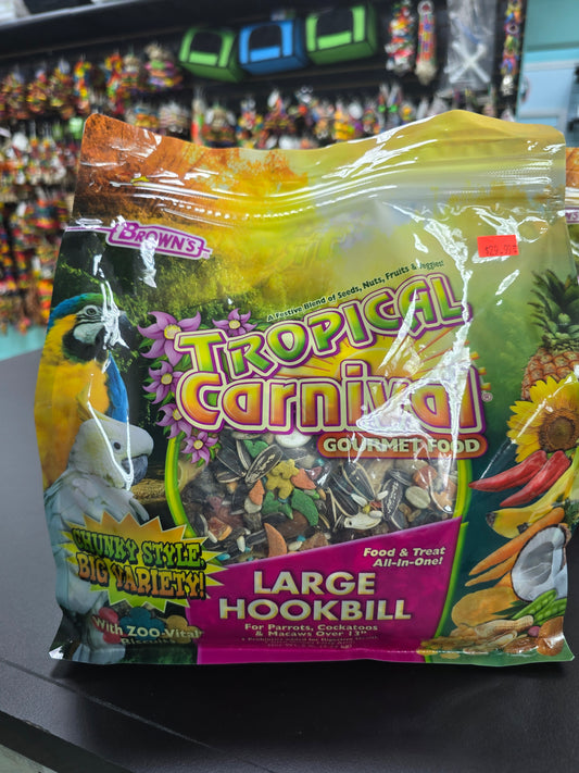 Browns tropical carnival gourmet food lg hookbill