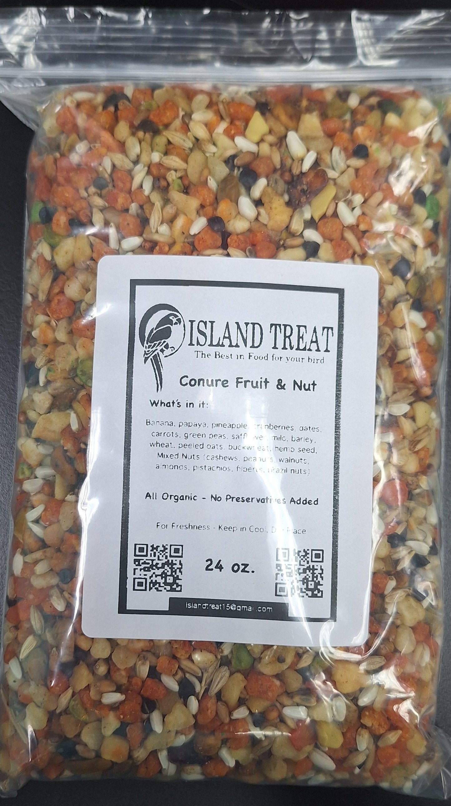 ISLAND TREATS CONURE FRUIT & NUT 24oz