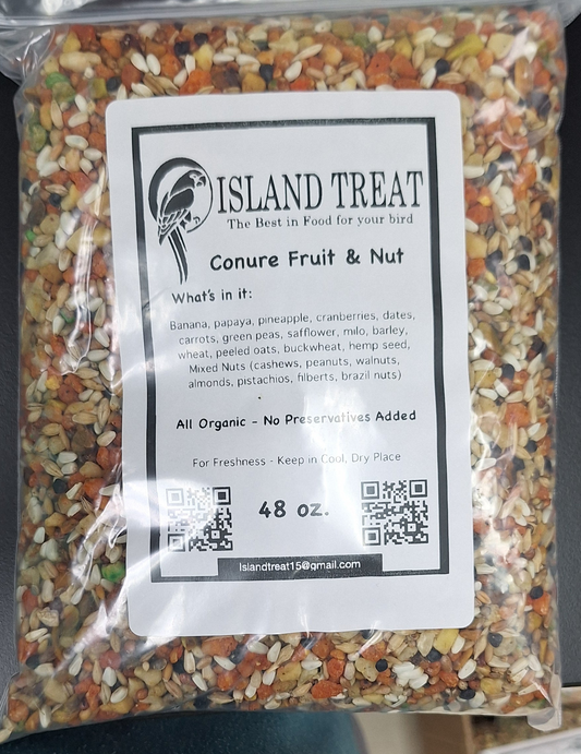 ISLAND TREATS CONURE FRUIT & NUT 48oz