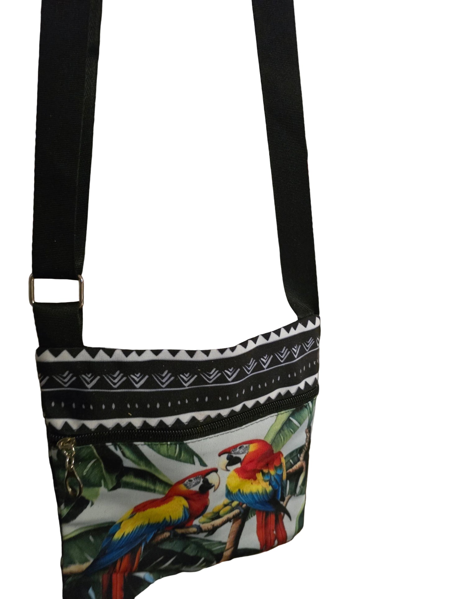 2793 Purse Tropical Parrot clutch cosmetic bag